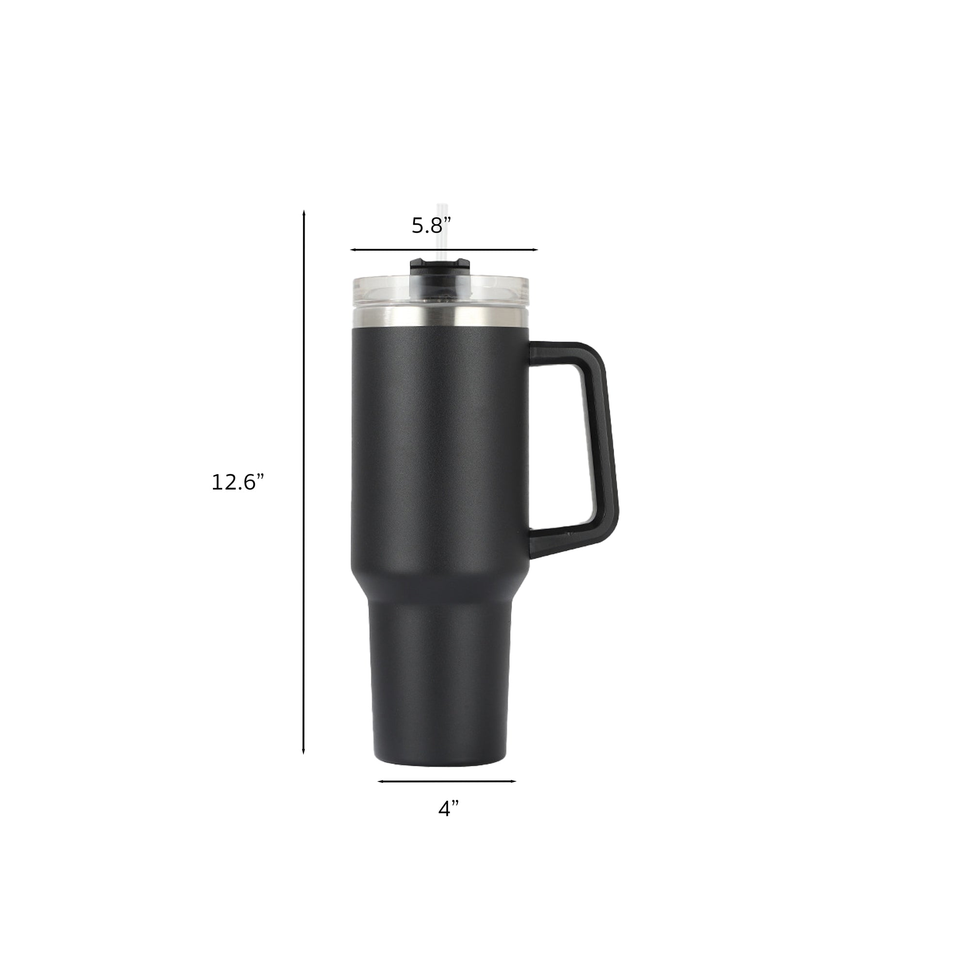 Double Wall Stainless Steel Drink Tumbler with Handle